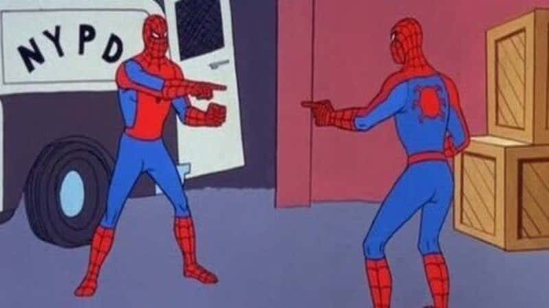 Pointing Spider-Man