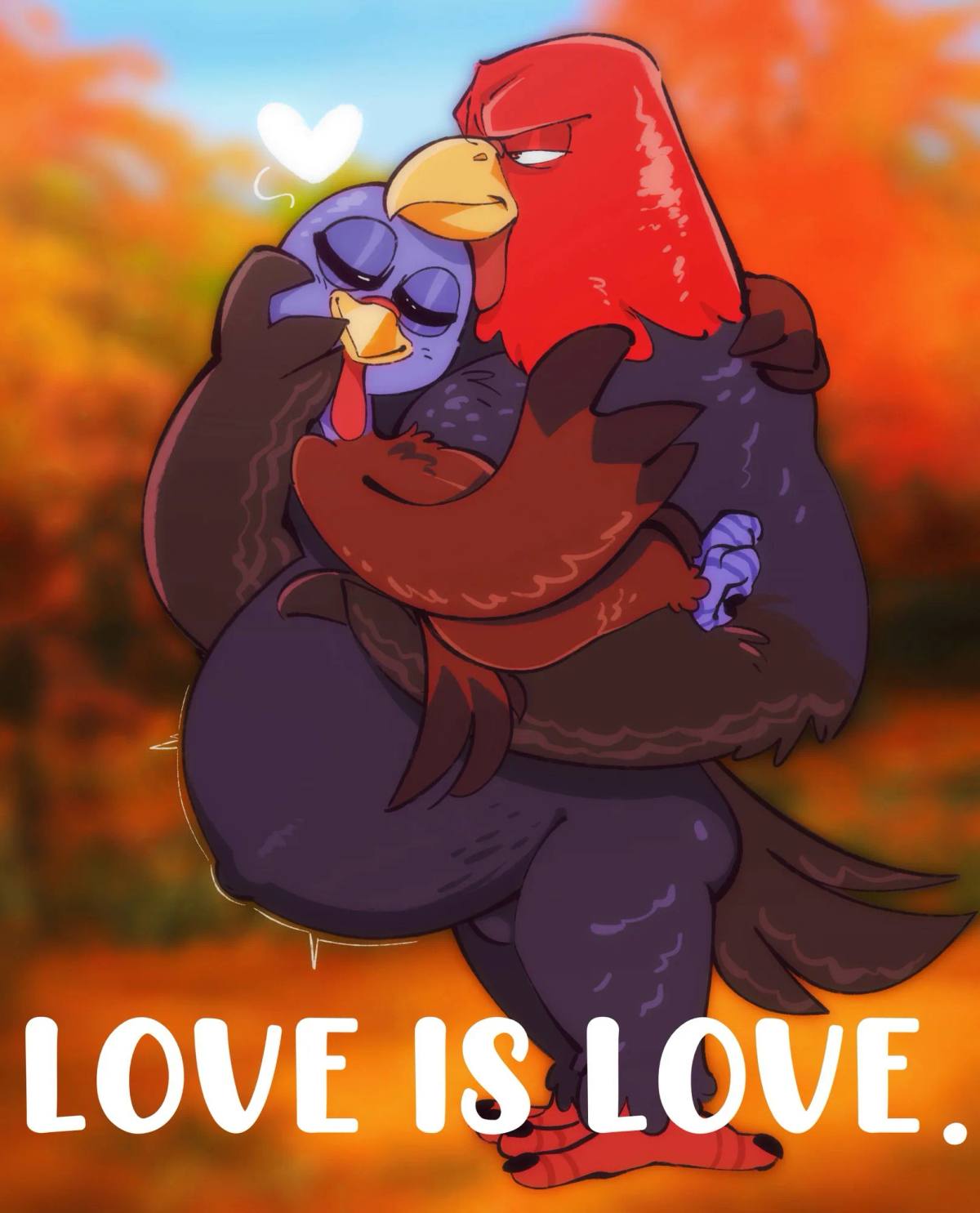 A performer in a bird costume referencing the dance meme