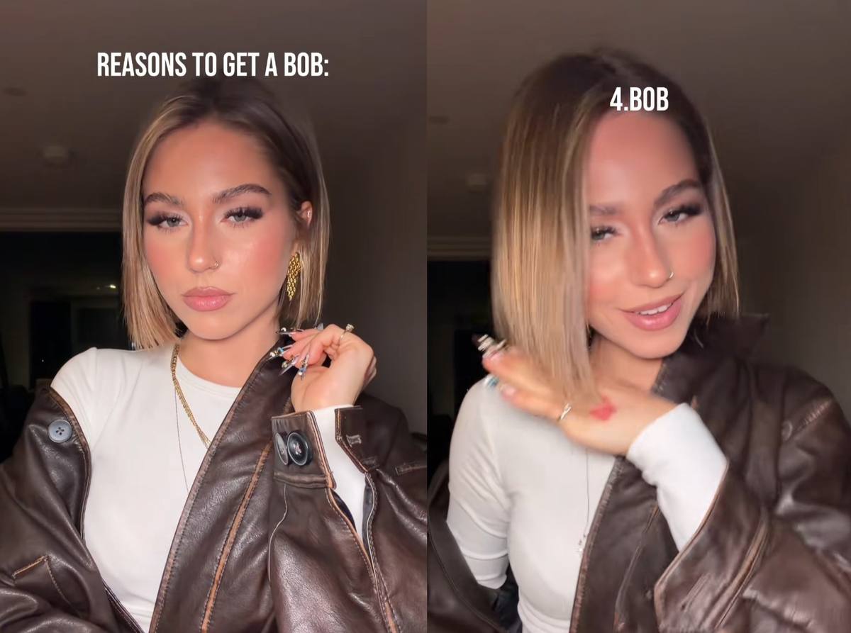 Split-screen example of the “Bob” repeated-answer trend