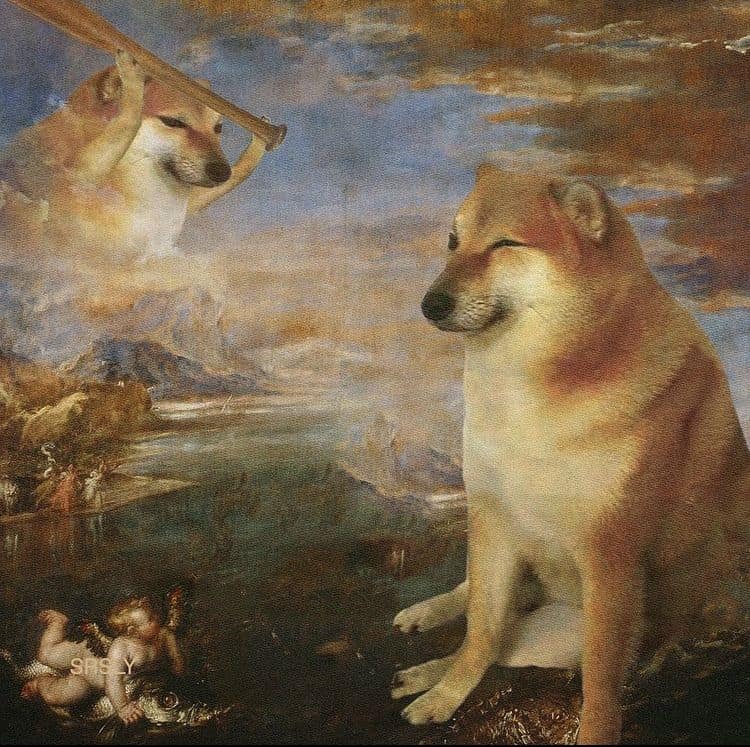 A Cheems meme variation featuring Balltze the Shiba Inu — example 5