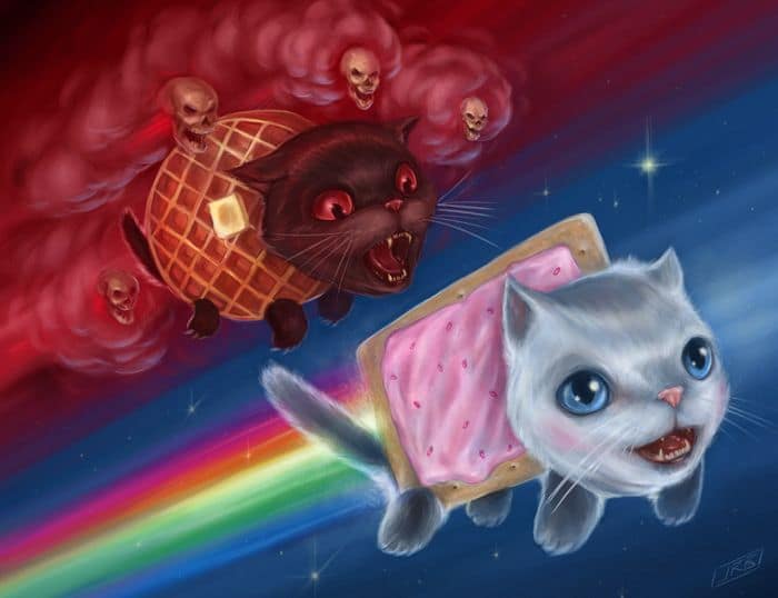 Fan art peint de Nyan Cat