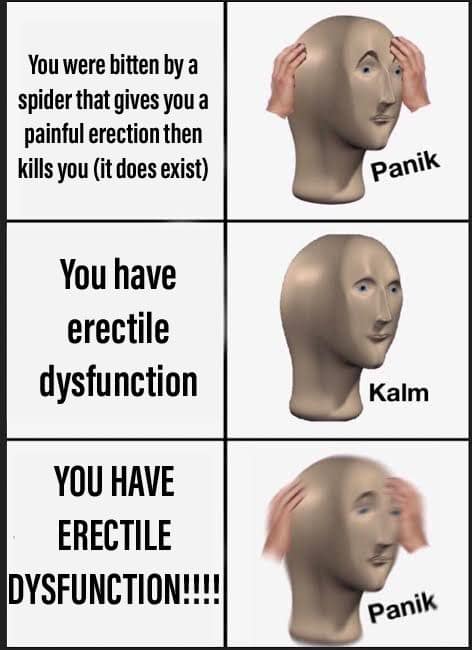 Three-panel Panik Kalm Panik joke