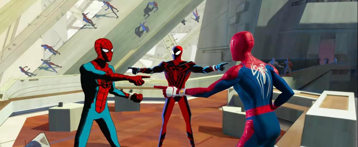 Variation du mème Spider-Man qui pointe — exemple 2