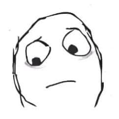 Sad Rage Comics reaction face