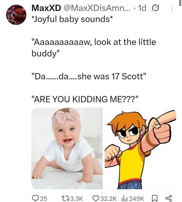 She's 17, Scott image macro — example 1