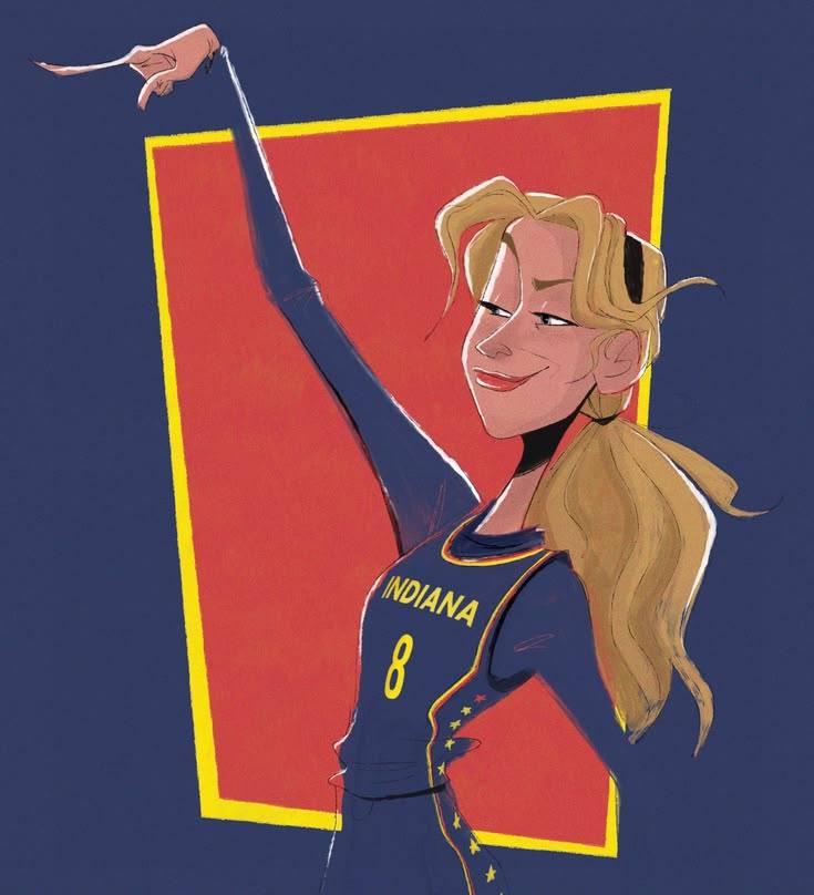 Sophie Cunningham pointing during an Indiana Fever game — example 3