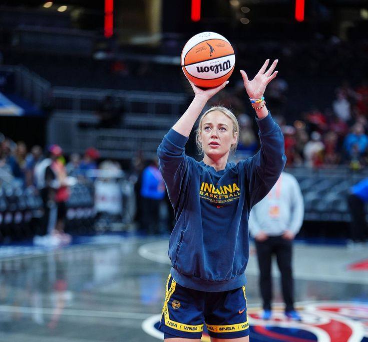 Sophie Cunningham pointing during an Indiana Fever game — example 5