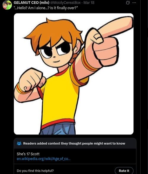 Scott Pilgrim image-macro reaction