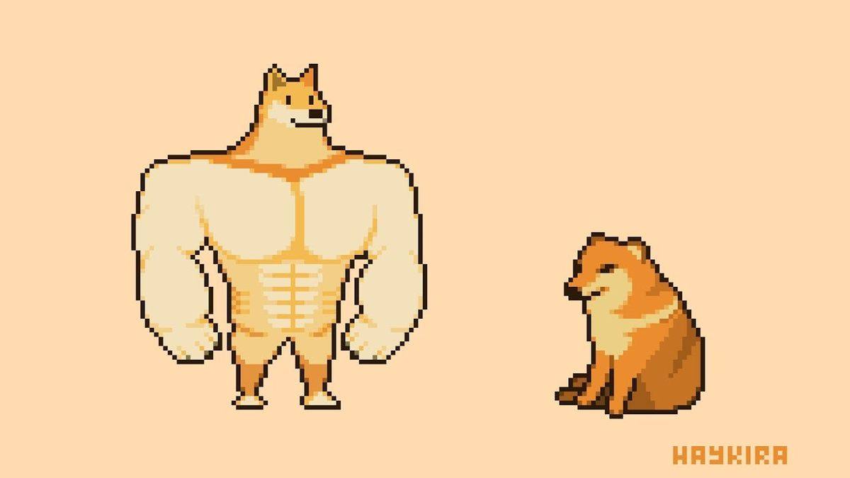 Buff Doge contre Cheems