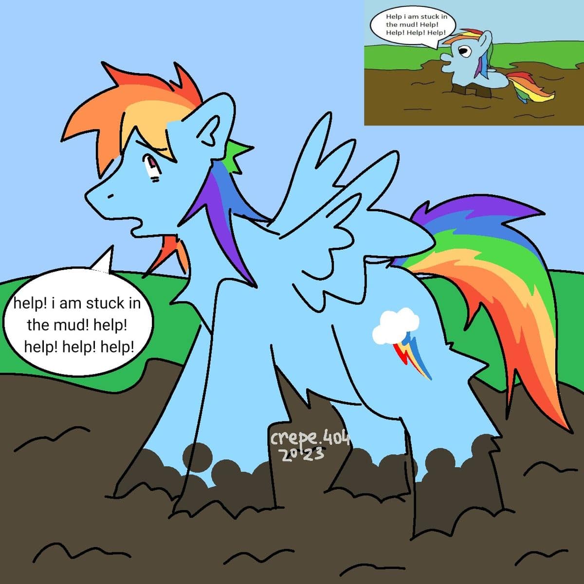 The original-style Don't Swear poster with Pinkie Pie and Rainbow Dash — example 4