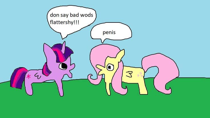 The original-style Don't Swear poster with Pinkie Pie and Rainbow Dash — example 5