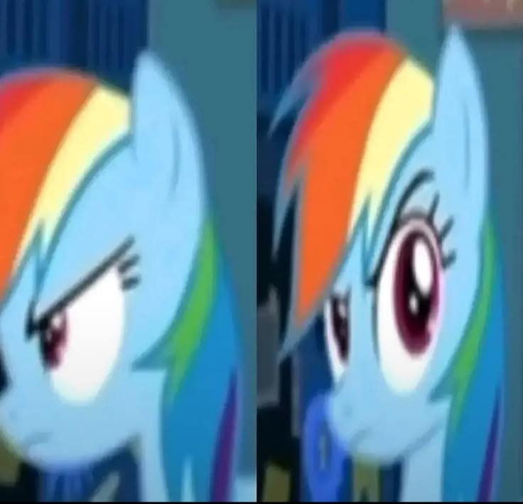 The original-style Don't Swear poster with Pinkie Pie and Rainbow Dash — example 7