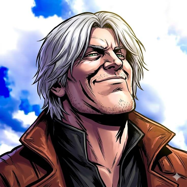 Billy Butcher des comics The Boys sourit les yeux fermés devant un ciel bleu — exemple 4