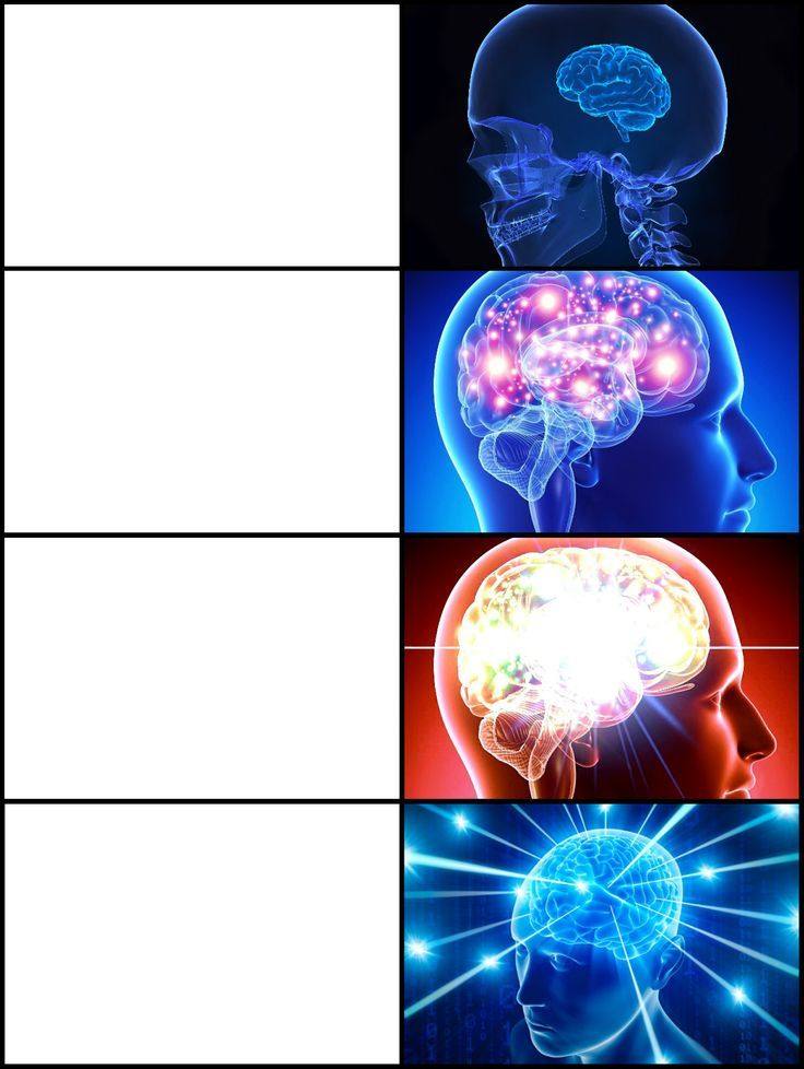 Expanding Brain meme variation — example 2