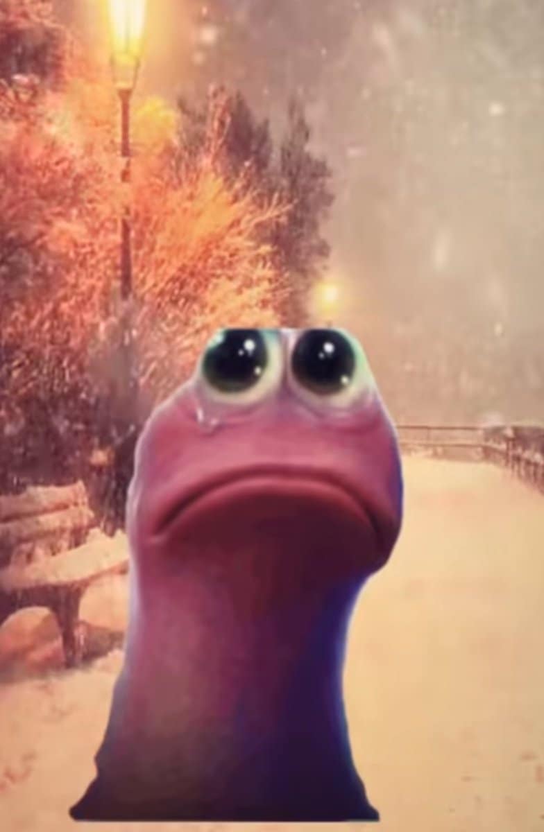 Geeked Patrick reaction image in a rainbow fantasy setting — example 5