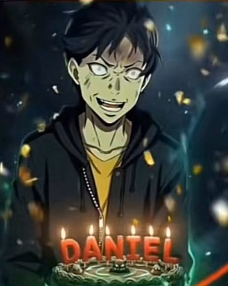AI-styled Subaru Natsuki birthday image for Daniel