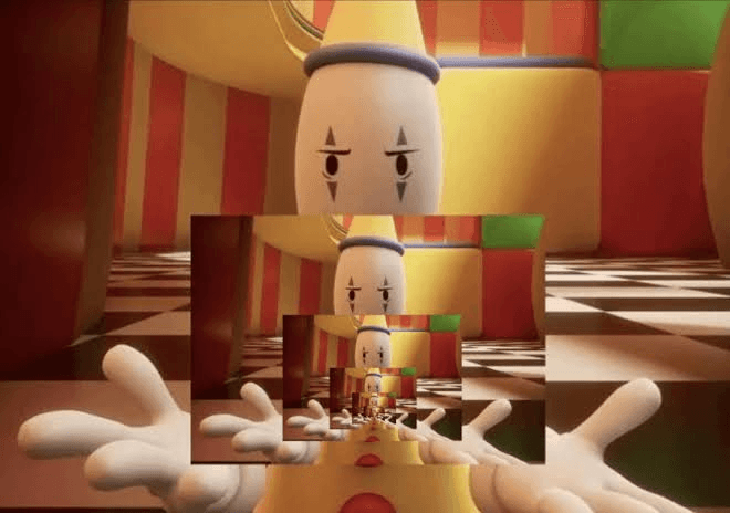 Kaufmo screenshot repeated recursively inside itself