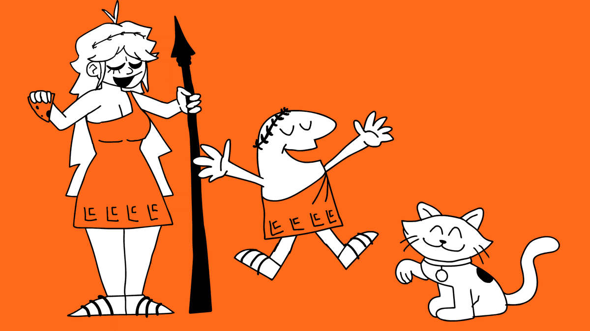 Little Caesar and Big Cleopatra fan art — example 1