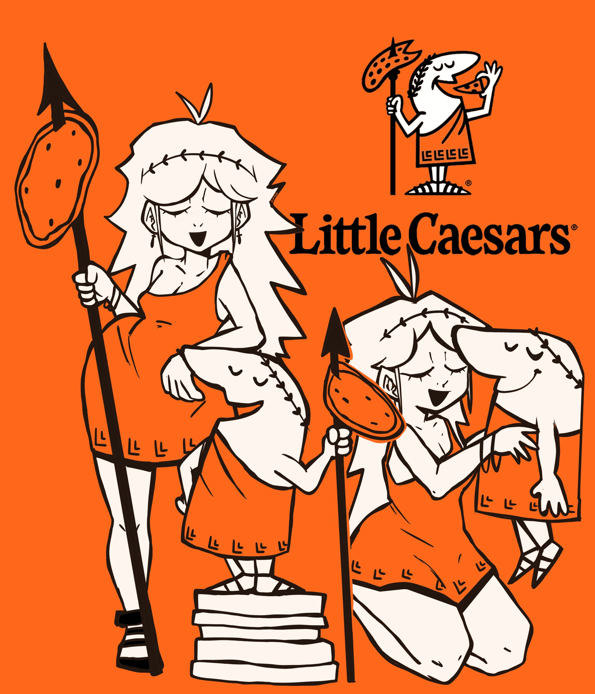 Little Caesar and Big Cleopatra fan art — example 2