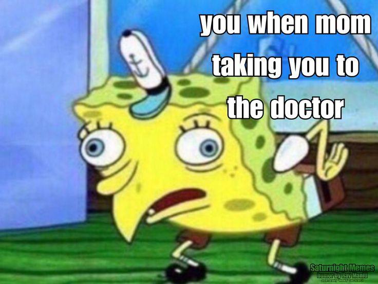 Mocking SpongeBob reaction image with caption