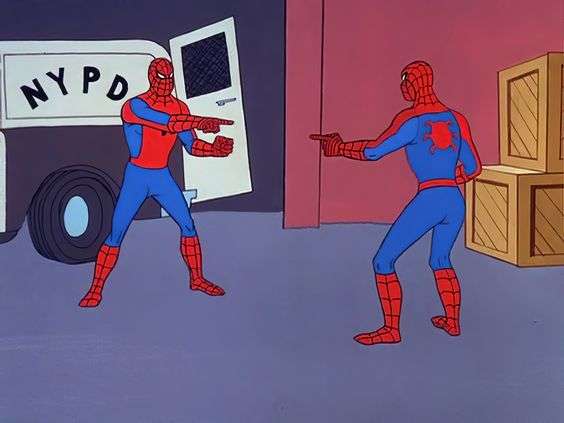 Pointing Spider-Man