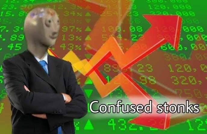 Stonks meme variation featuring Meme Man — example 3