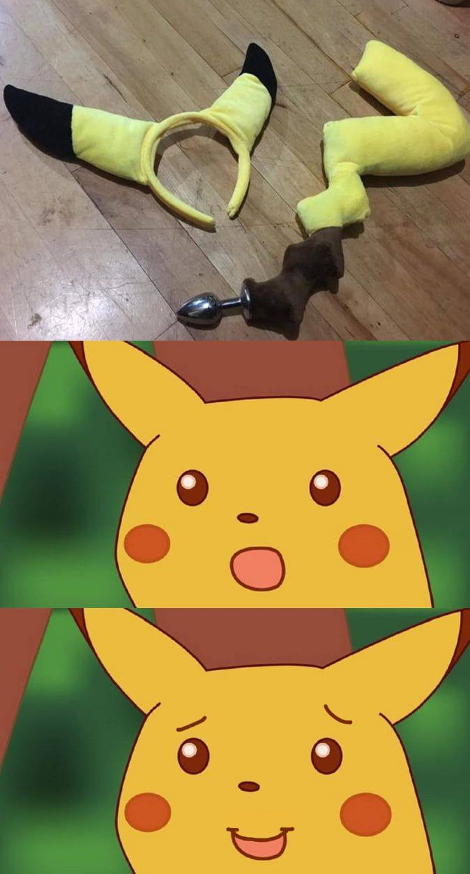 Pikachu with wide eyes and an open mouth — example 5