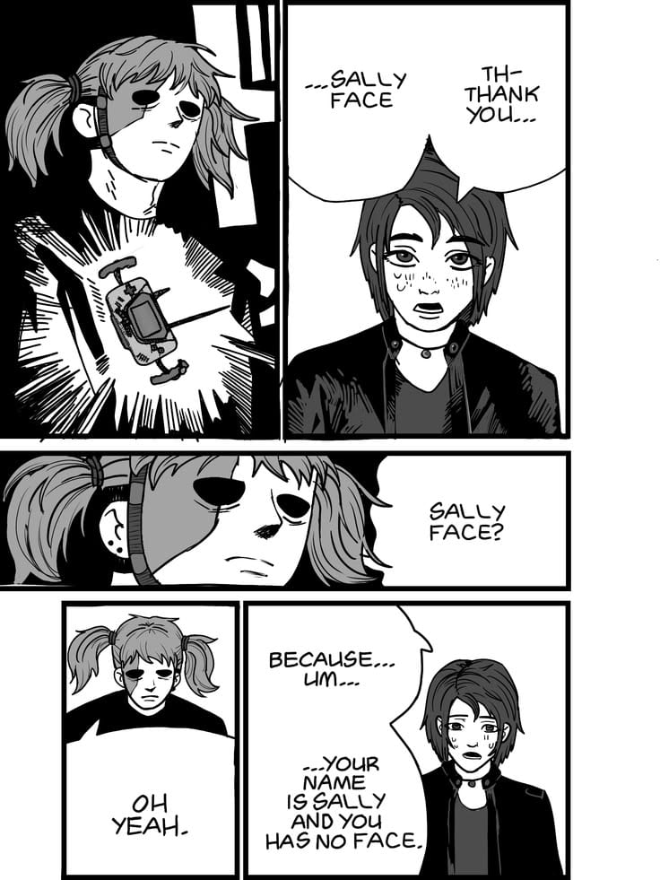 Chainsaw Man manga edit using the Thank You template