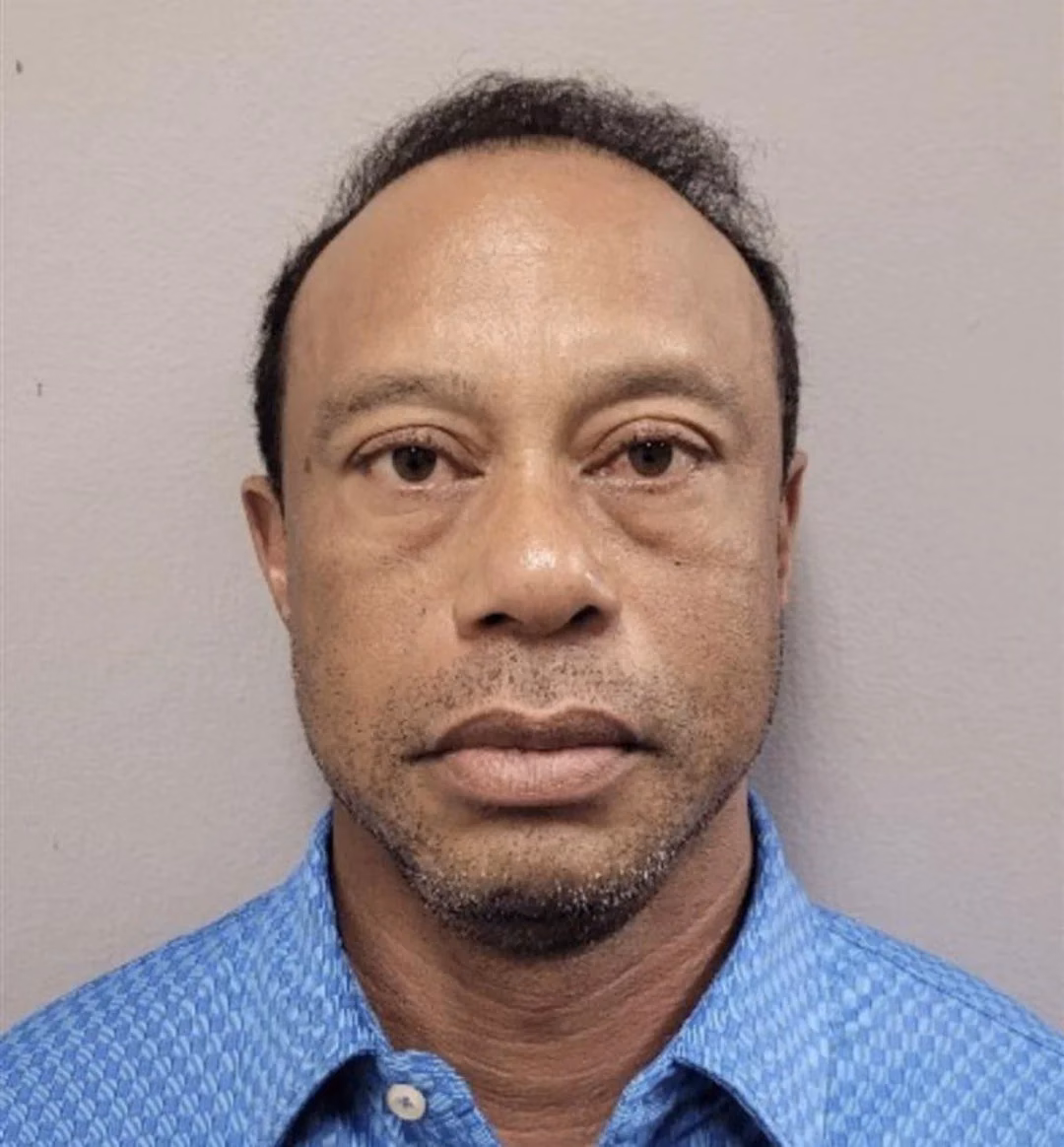 Tiger Woods March 2026 booking photograph