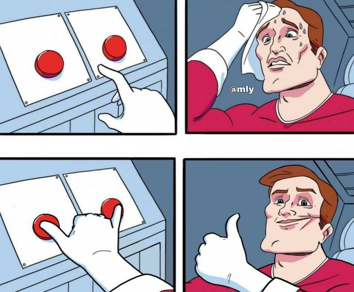 Two Buttons meme about sleep and watching The Office